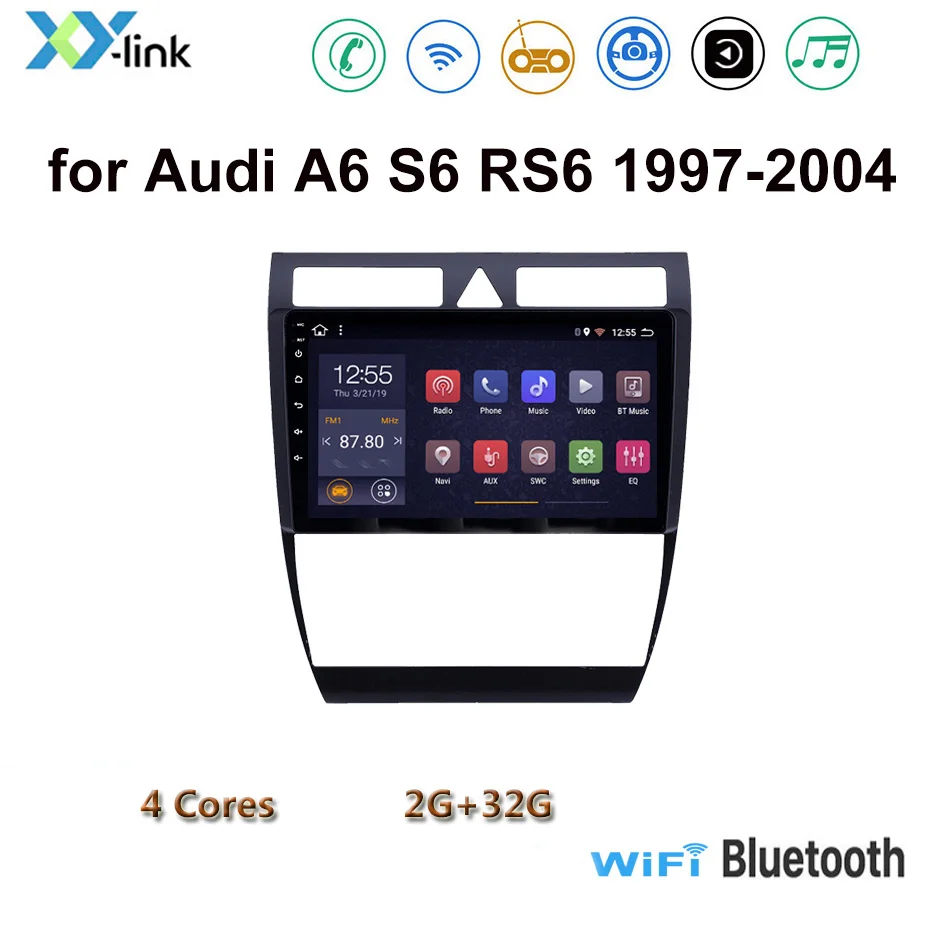 Автомобильный DVD мультимедийный плеер для Audi A6 S6 RS6 Android 8 1 9 дюймов автомагнитола