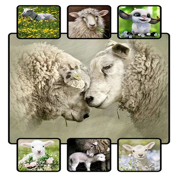 

Full square/round drill 5D Crystal embroidery animal , Mosaic Diamond Painting sheep Cross Stitch accessories,farmhouse decor