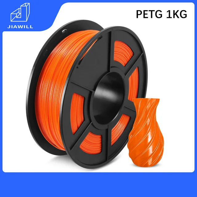 PLA SILK PLA PLUS PETG 3D Printing Filament For FDM3D Printer Filament PLA 1KG 1.75MM Free Shipping PETG Orange 1KG