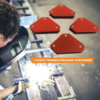 

4pcs Solder Locator Strong Magnetic Welding Magnet Holder Triangular Positioner Locator Welding Power Tools Accessories