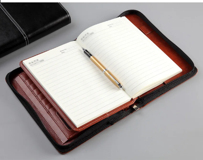 Высококачественная деловая дорожная папка для документов padfolio A5 с застежкой