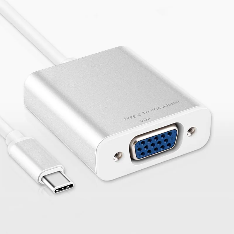 silver 1 Basix type C концентратор для VGA адаптер Usb C концентратор USB 3,0 разветвитель USB-C конвертер для зарядки HaB Кабель-адаптер для Macbook USB-C концентратор - Цвет: silver 1