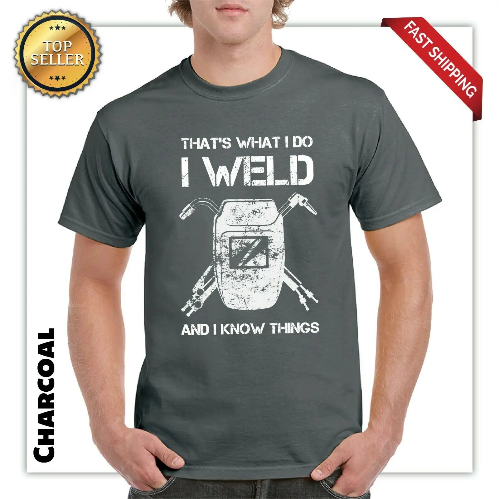 The'S What I Do I Weld and I Know Things Funny Orna men tal Welding Модные мужские футболки с принтом на заказ
