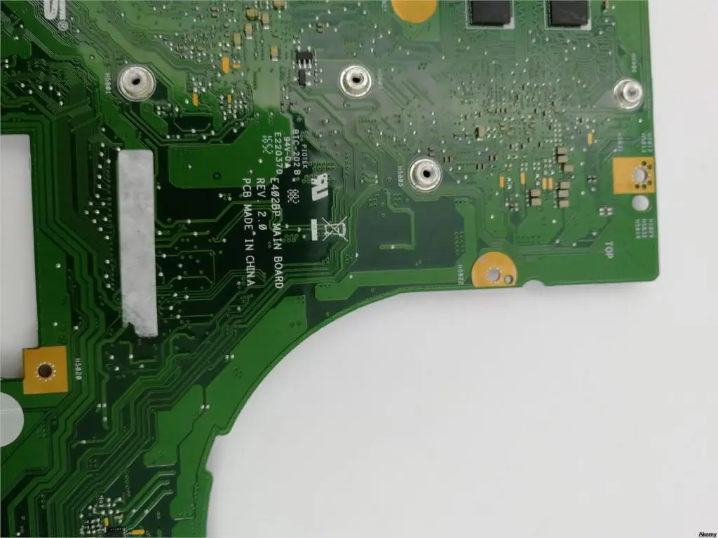 Original E402BP laptop motherboard with A6-9220/9200 CPU 4G RAM For Asus E402BP E402B MainBoard 100% test work OK