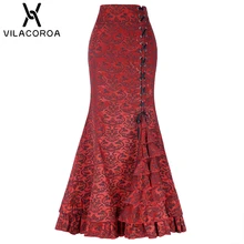 Облегающая приталенная юбка «рыбий хвост» с декоративной шнуровкой, необычная Женская юбка, сексуальная уличная мода, женские юбки для путешествий