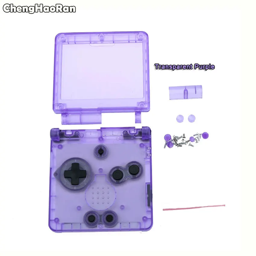 ChengHaoRan для GBA SP прозрачный корпус оболочка Лицевая панель чехол запасные части для nintendo Gameboy Advance SP консоль