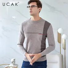 UCAK Brand Merino Wool Sweater Men 2019 New Arrival Autumn Winter Mens Sweaters Pull Homme Soft Warm Cashmere Pullover Men U3030