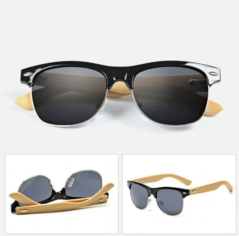 JASPEER Солнцезащитные очки Мужские бамбуковые Квадратные Солнцезащитные очки винтажные мужские s очки Брендовые дизайнерские женские солнцезащитные очки