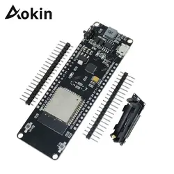 Aokin ESP32 ESP-32S для WeMos esp32 макетная плата WiFi Bluetooth CP2102 CP2104 модуль с 18650 литиевая Защита аккумулятора