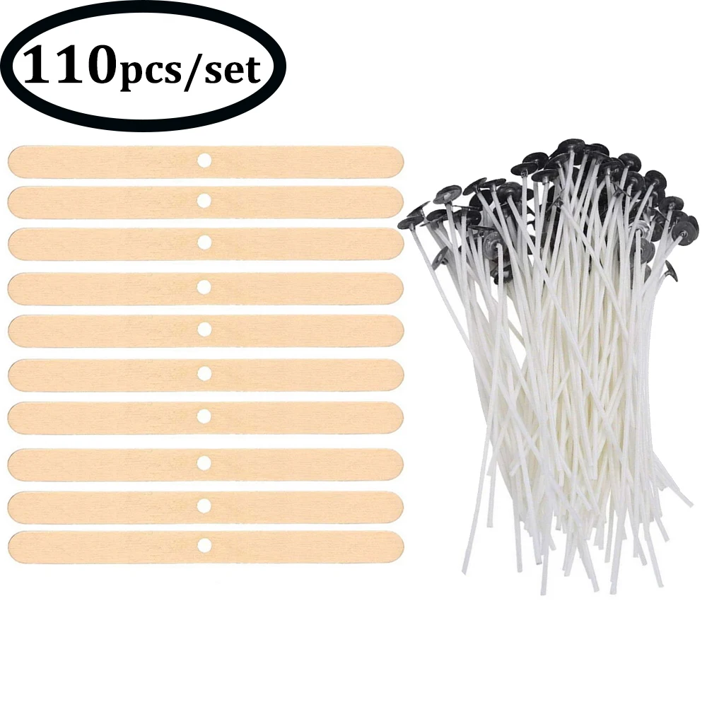 100 pcs ECO Pretabbed Cotton Candle Wick with Natural Soy Wax Coating Soy  Wax Candle Making Candle Wicks Candle Maker - AliExpress