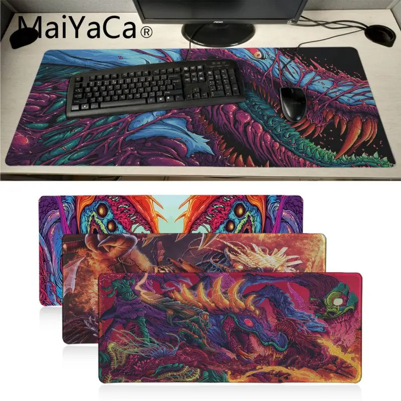Большой игровой коврик для клавиатуры Maiyaca hyper beast 4k CS GO XL мягкий защитный мыши