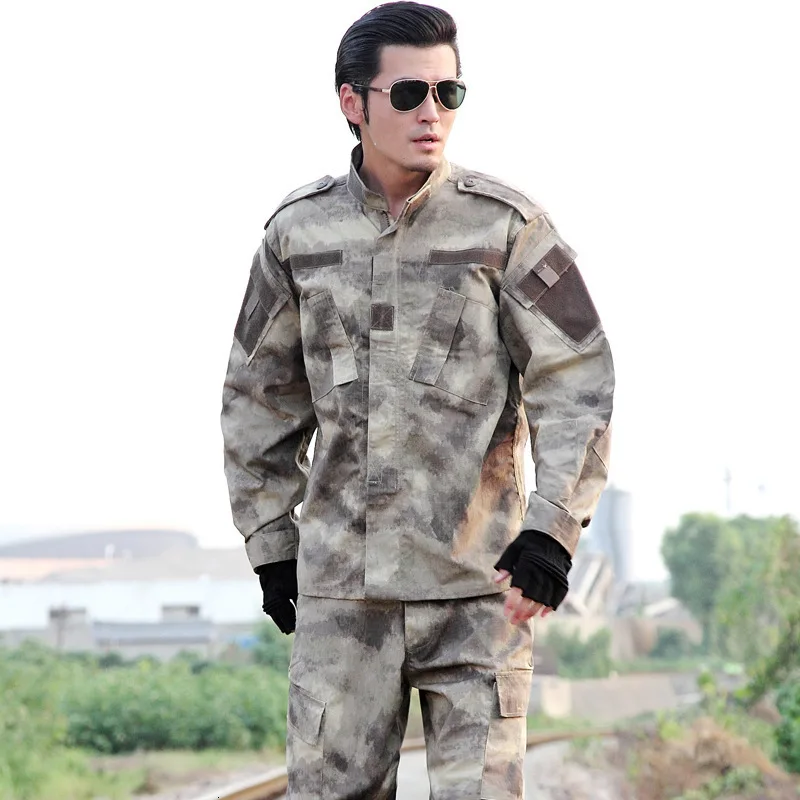 Одежда форменная военная АКС Камуфляжный костюм тактическая одежда солдат пустыня и джунгли Спецназ-проверенная тренировочная одежда - Цвет: Color 4