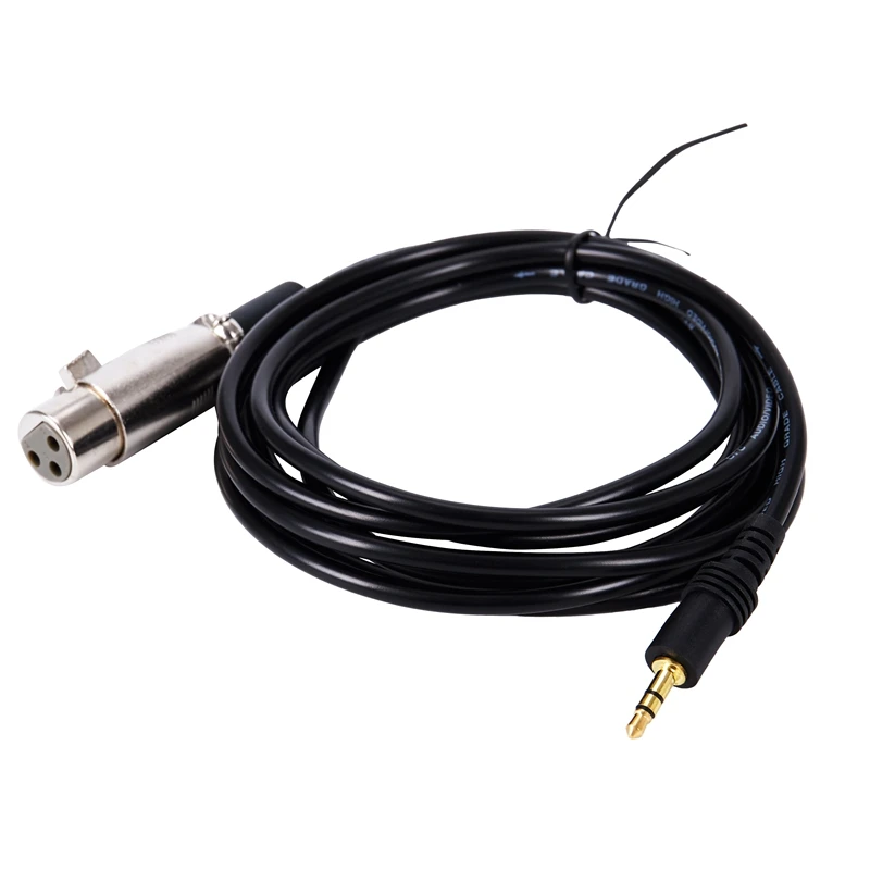 XLR 3 контактный разъем под прямым углом 1/8 дюймов 3,5 мм стерео разъем микрофона аудиокабель кабель 10Ft