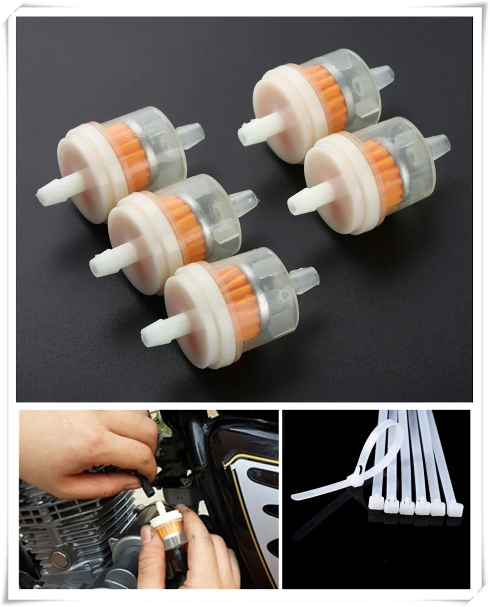 Универсальный мотоцикл модифицированный бензиновый фильтр с магнитным для Kawasaki