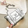 Black & White Box Leather Design Women Casual Purses and Handbags Fashion Clutch Bag Shoulder Chain Bag 2022 New handbag Pouch ► Photo 1/6