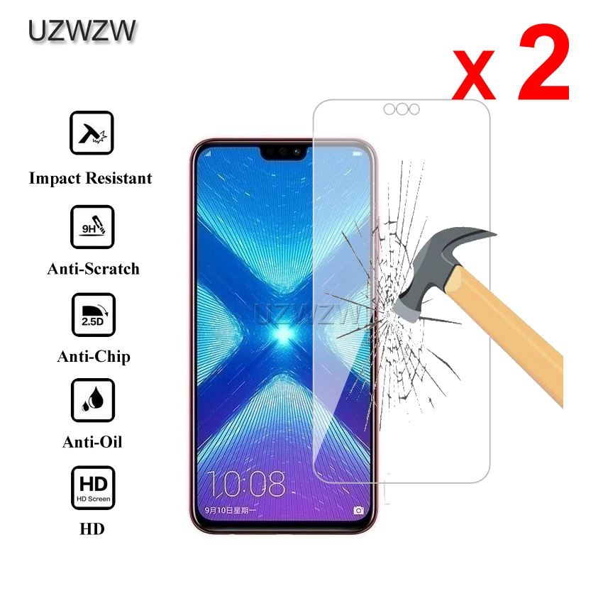 2 шт для huawei Honor 8X Premium 2.5D 0,26 мм Закаленное стекло-экран протектор для huawei Honor 8X Защитная стеклянная пленка