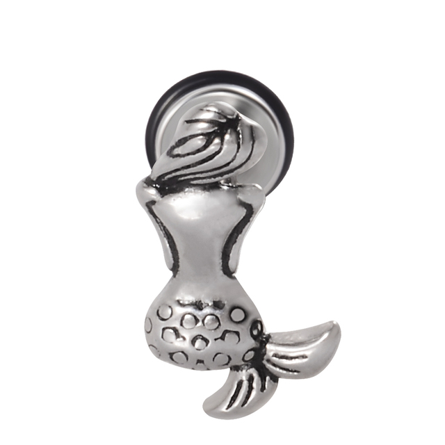 Stainless Steel Punk Ear Studs Tragus Cartilage Piercing Lobe Earring Zircon Man Women Stud Helix Cartilage Piercing Jewelry