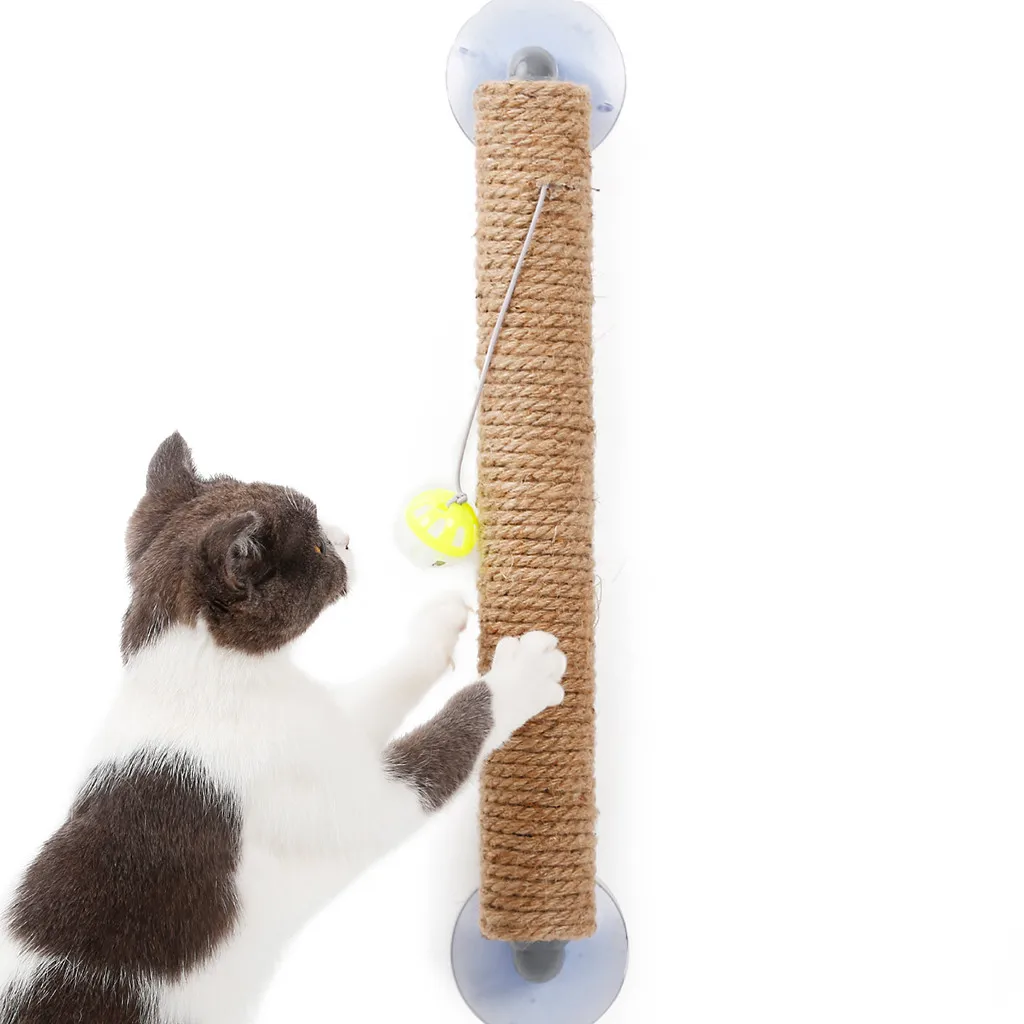 Pet Cat Когтеточка присоска кошка игрушка для окна или стены Когтеточка для кошек товары для кошек одежда аксессуары стиль# R20
