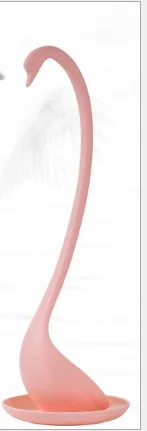 Pink Swan Новинка, лебедь, суповая ложка, длинная ручка, каша, монстр, ложка с поддоном, кухонные инструменты, посуда, кухонный аксессуар - Цвет: Pink Swan