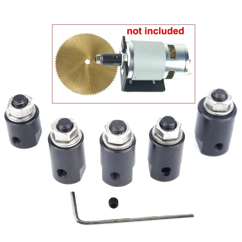 Saw Blade Chuck M6 Connecting Rod 3.17/ 5/ 6/ 8mm Coupling Chuck Adapter Angle Grinder Spindle Cutting Machine Electric Drill