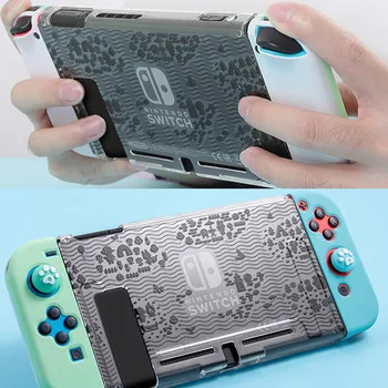 

Hard Full Cover Crystal Shell Animal Crossing Thumb Stick Grip Cap For Nintendo Switch Joy-Con Controller Protective Skin Case