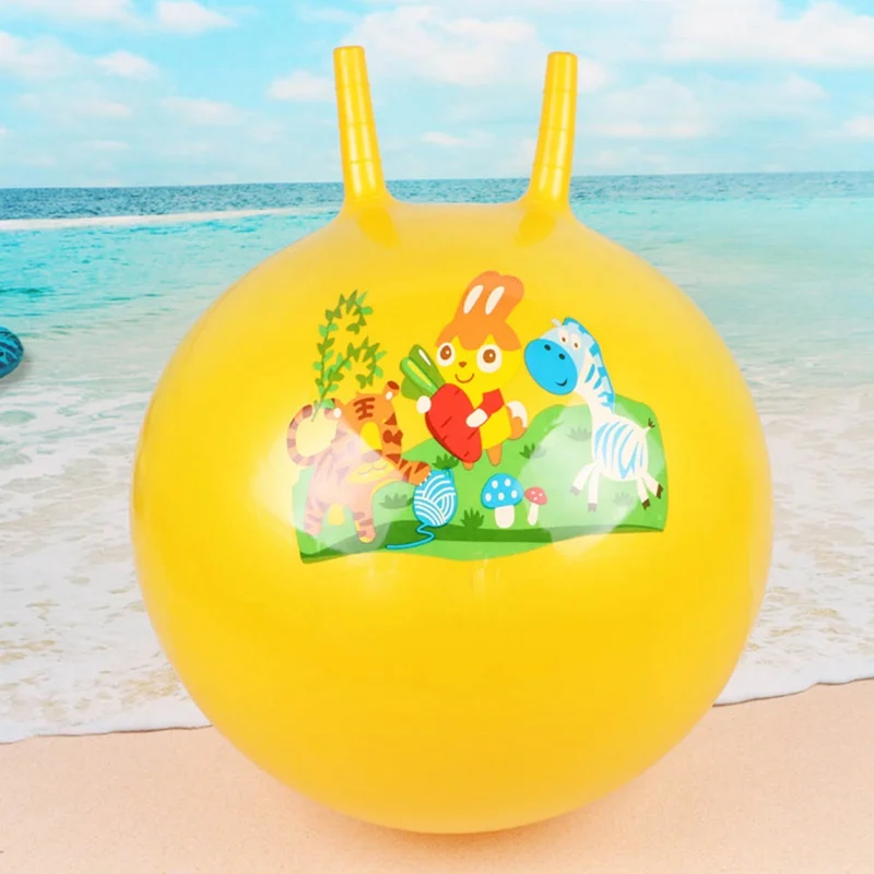 

45cm PVC Inflatable Ball with 2 Handle Space Hopper Ball Jumping Bounce Ball for Kids Adults Outdoor Kindergarten Party Toys