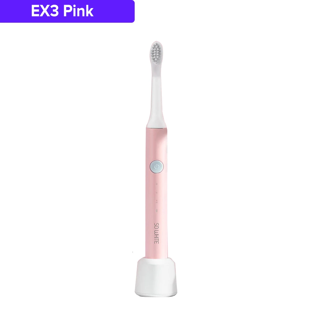 pink SOOCAS SO WHITE EX3 звуковая электрическая зубная щетка IPX7 всего тела Водонепроницаемая ультра звуковая автоматическая зубная щетка перезаряжаемая Чистка - Цвет: pink