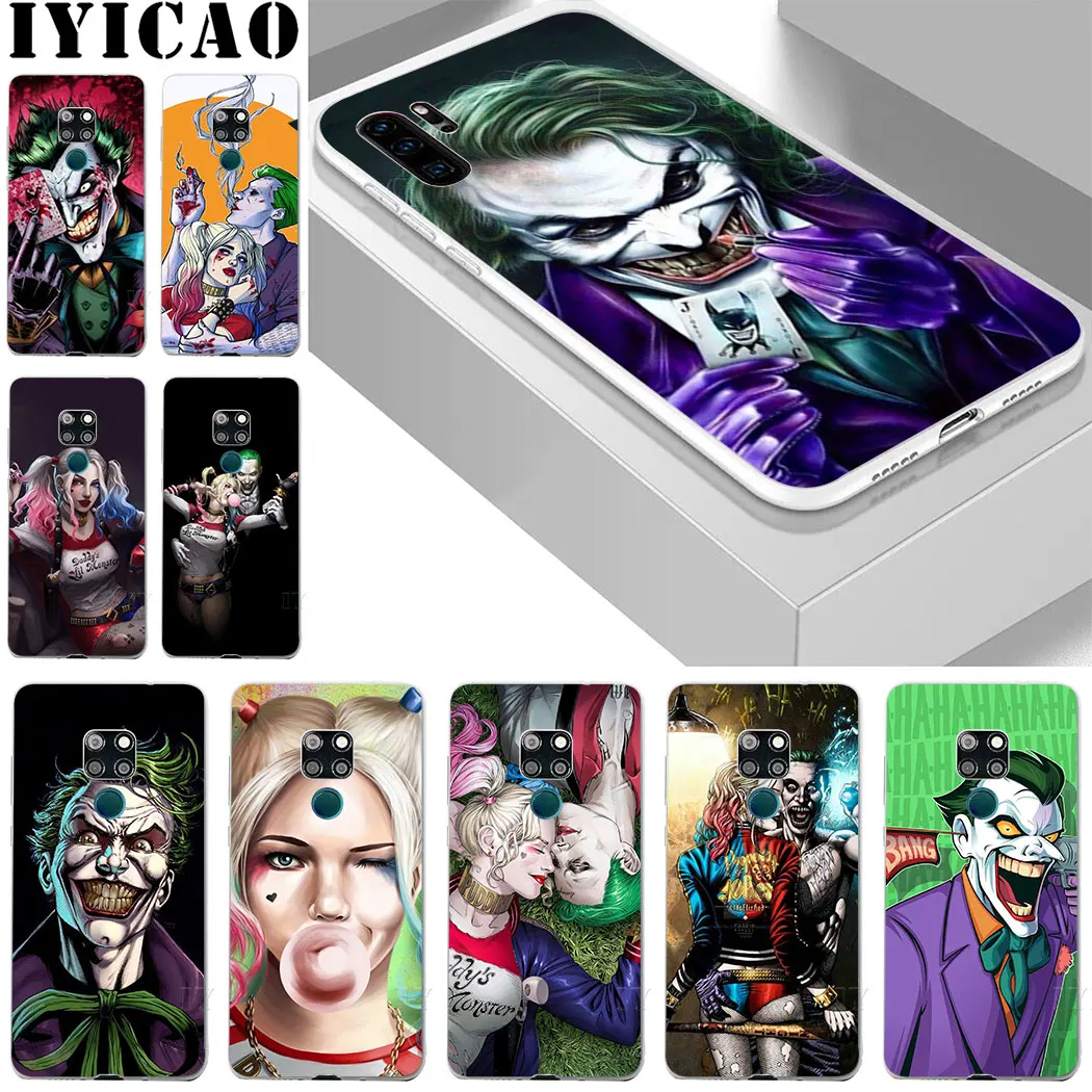 Харли Квинн Джокер черный для huawei mate 20 10 30 Lite Pro Y9 2019 Y7 Y6 Prime 2018 2017 чехол телефона |