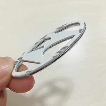 

1X chrome Emblem Sticker styling car Steering Wheel Sticker Front Bonnet Grill rear Trunk Badge