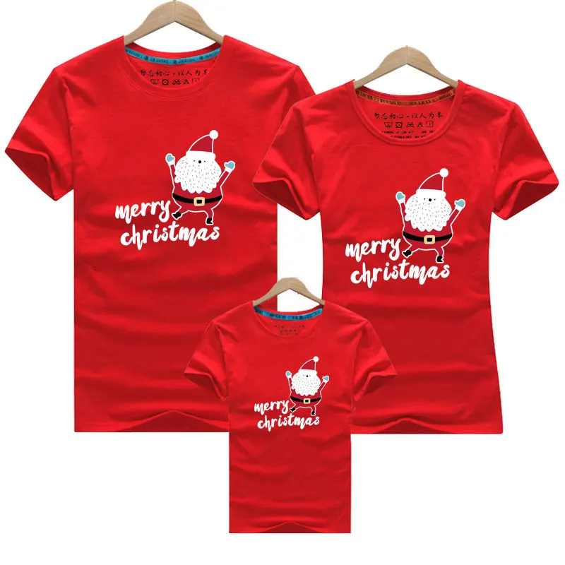 

CYSINCOS Family Clothing Christmas Snowman Print Kid T-shirts Mom and Me Clothes Mother Daughter Father Family Matching Outfits