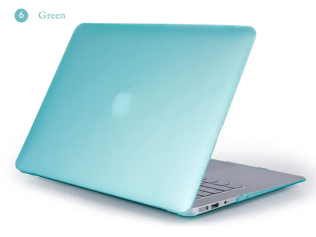 3 в 1 для Mac Book Air 1" Pro 13/15" retina 12 защитный чехол для Macbook Air 13 Touch bar 2012 2013 - Цвет: Matte green