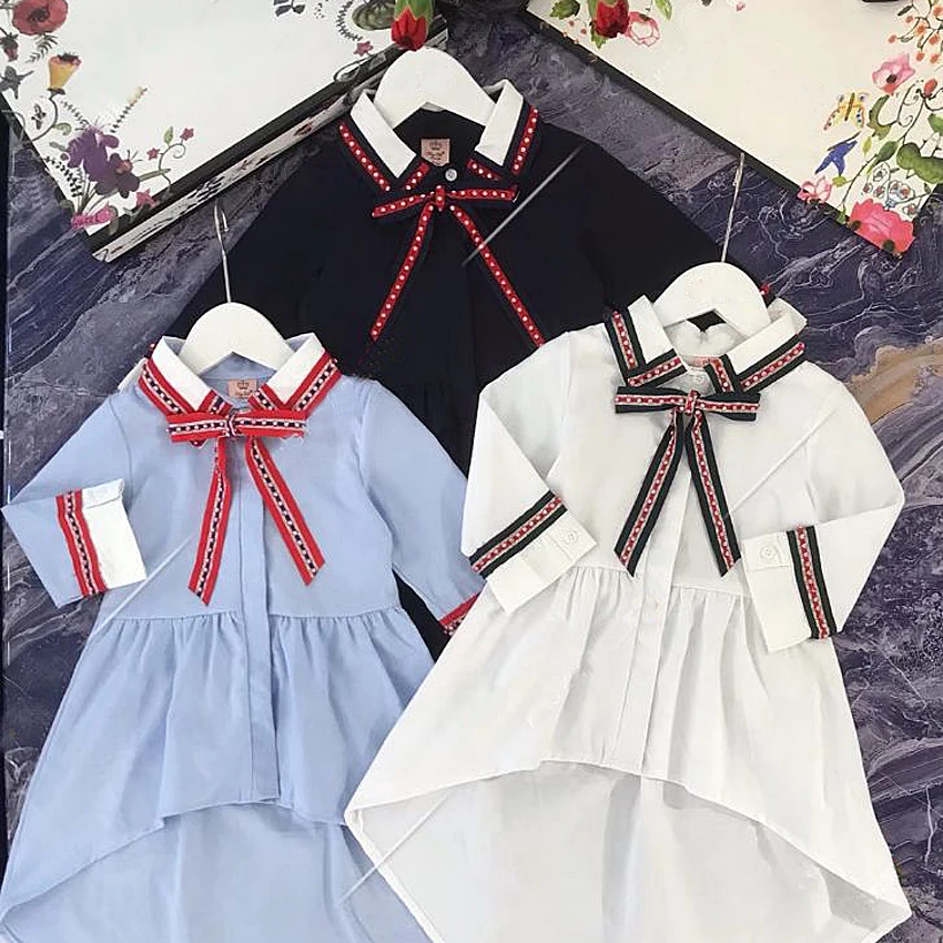

1259H Preppy Princess Toddler Baby Girls Christmas Dress Autumn Fall Spring Party Kid Dress For Girl Thanksgiving Baby Clothes