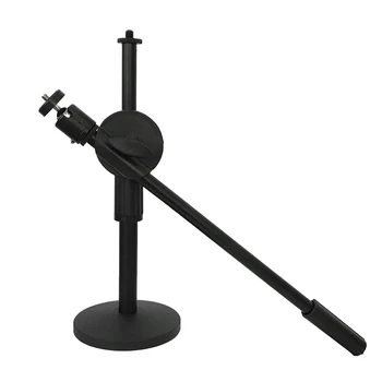 

Universal High Angle Shot Iron Desktop Stand Photography Phone Holder Flexible 360 Rotation Retractable Suspension Arm Portable