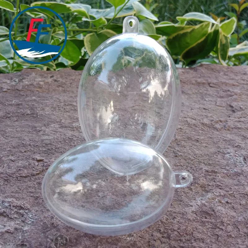 

Hollow Plastic Egg-shaped Ball 6cm8cm 10cm Christmas dayi xing qiu Transparent Ellipse Egg-Shaped Plastic Ball