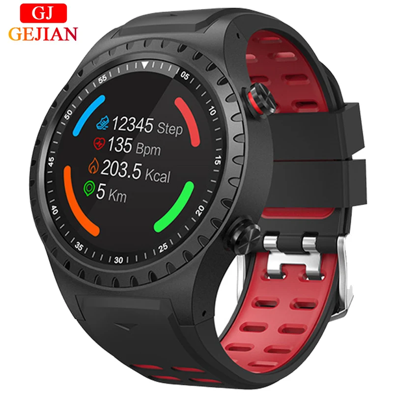 GEJIAN Smart Watch GPS Support Bluetooth Dail Call SIM Card IP67 Waterproof Heart Rate Monitor Long Standby Smartwatch