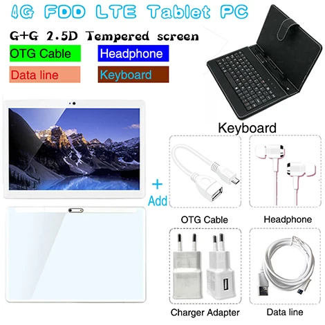 Новинка, подставка для Google market, 10 ядер, MTK6797, Android 9,0, планшетный ПК, 8 Гб ram, 128 ГБ rom, 1920x1200, ips, wifi, gps, две карты вызова - Комплект: 4G keyboard