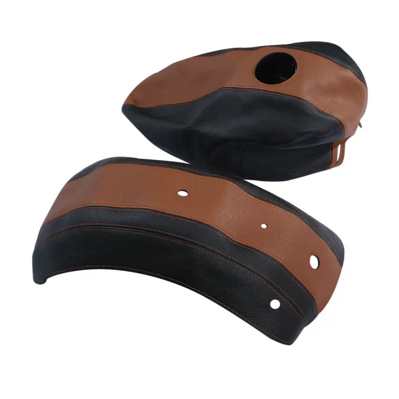 Мотоцикл Geniune кожаный Бензобак защитный чехол для крыла для Harley Sportster 883 2009-11
