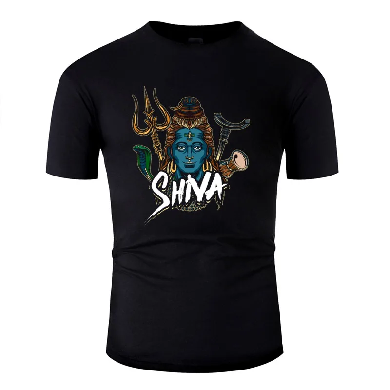 Модная Мужская хлопковая футболка с надписью "Deity Hinduism Shiva Gift", модель года, женские футболки большого размера, S-5xl Топы в стиле хип-хоп