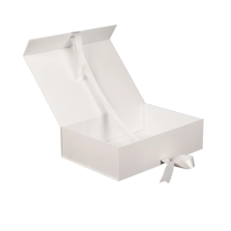Персонализированные жених Жених невесты подарок складная коробка для свадьбы свадебные Детские вечерние подарки упаковка 5 шт./партия - Цвет: white with ribbon