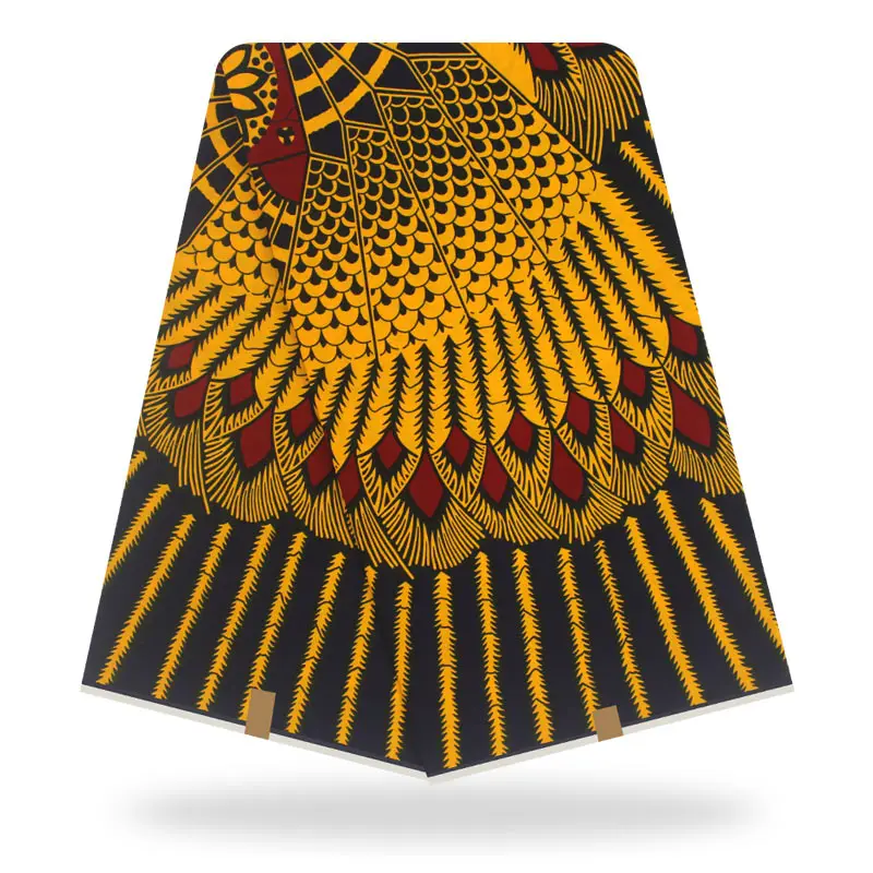 Настоящий воск Анкара африканская ткань торговля Настоящая Африканская ткань с восковой печатью печатная ткань Африканская вощеная ткань принтом для платьев Анкара ткань