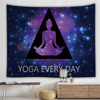 

Starry Sky Buddha Psychedelic Chakra Wall Hanging Tapestry Mandala Indian Hippie Blanket Yoga Mat Dorm Headboard Boho Home Decor