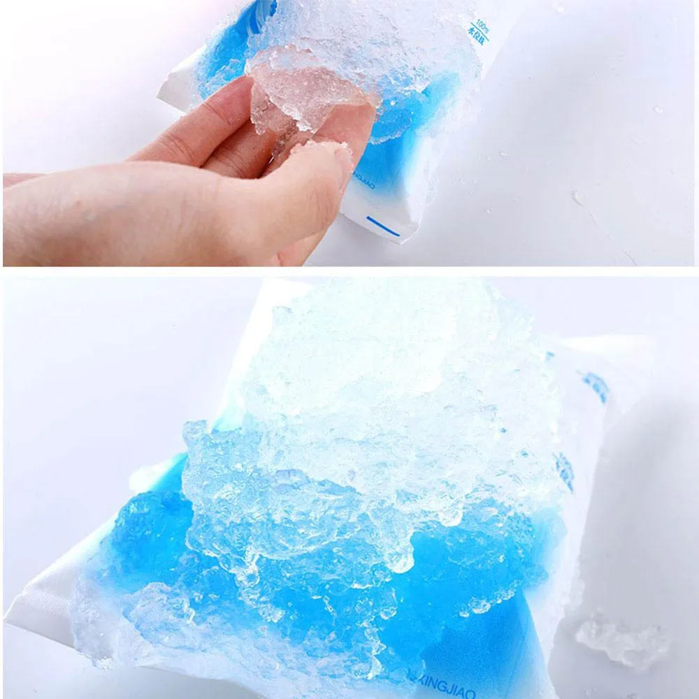 100ml-600ml 10pcs/set Reusable Ice Bag Dry Ice Gel Pack Ice Cooler Bag Insulated for Lunch Box Picnic Bag First Aid Pain Relief 2