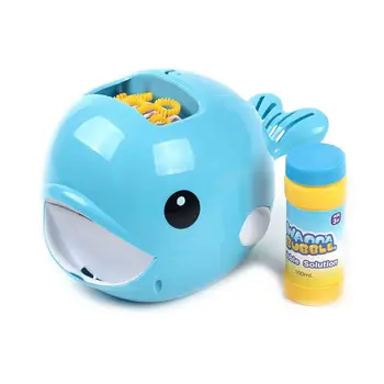 

Cartoon Whale Automatic Bubble Machine Blower Maker Burbujas Outdoor Sports Kids Toys gifts