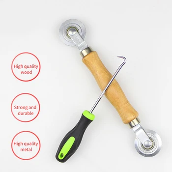 

2pcs Practical For Installing Reusable Roller Universal Door Window DIY Durable Hook Home Security Screen Rolling Tool Set