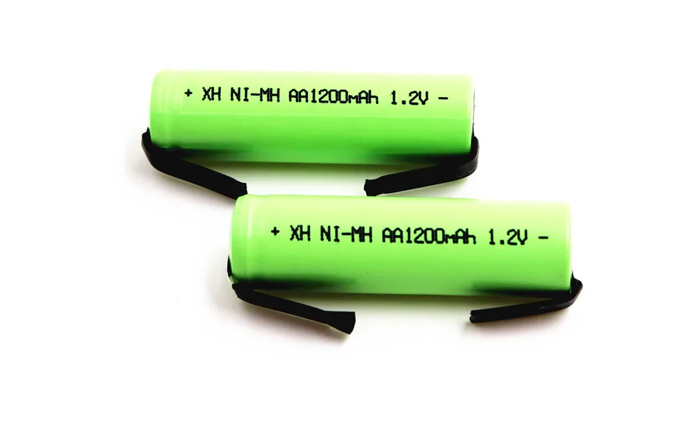 AA батарея 1,2 V 1200mAh Ni-MH аккумуляторная батарея с никелевой игольчатой пластиной DIY электробритва батарея