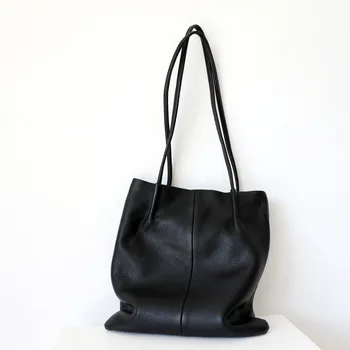 

Large Capacity Luxury Handbags Women Bags Designer Genuine Leather Shoulder Bags Hand Bags Women 2020 Fashion Casual Soft Totes