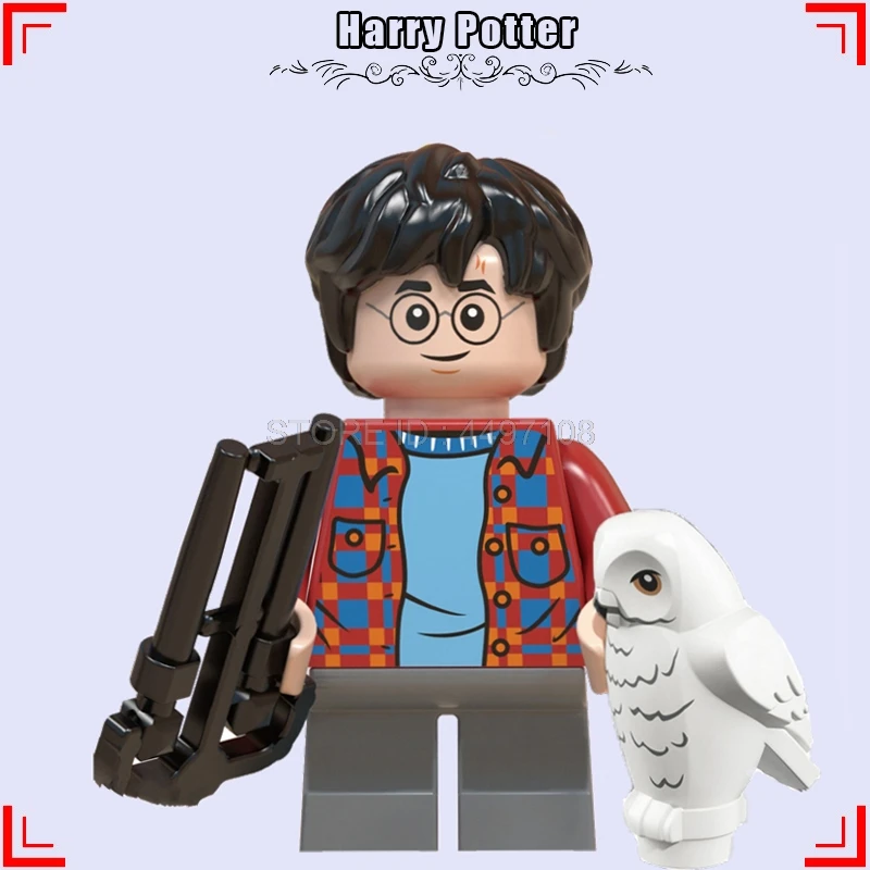 Строительные блоки кирпичи гончарные фигурки из кино Luna lovegood Снегг Гарри Поттер Рон Уизли Лорд Волан-де-Морт друзей блоки игрушки - Цвет: Potter  HP