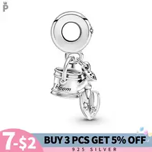 

2022 New 925 Sterling Silver Garden Watering Can Trowel Dangle Charms Beads Fit Original Bracelet Necklace DIY Women Jewelry