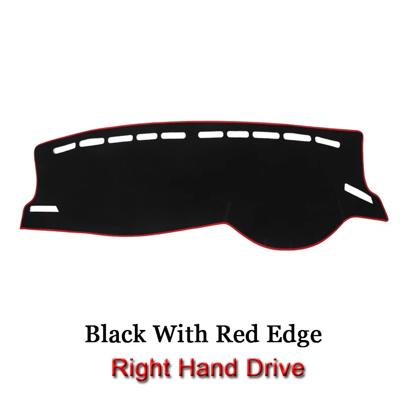 Red Edge RHD Приборная панель автомобиля Избегайте светильник Pad полиэстер Инструмент крышка платформы защитные коврики для Volkswagen Polo Mk6 Virtus Sedan - Название цвета: Red Edge RHD