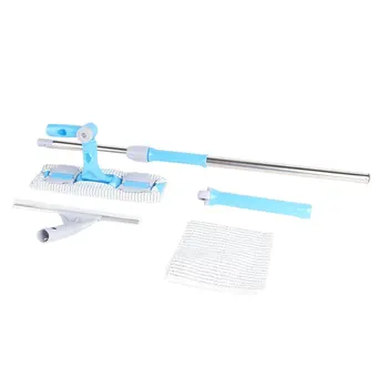 

Window Glass Cleaning Tool Telescopic Rod Double Sided Long Handle Wipers Sided Scraper Washing Brush Household Accessory